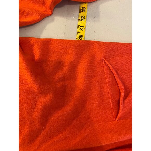 West End Girls Orange Open-Front Cardigan Midi 35" Long With Pockets Small - Picture 9 of 12